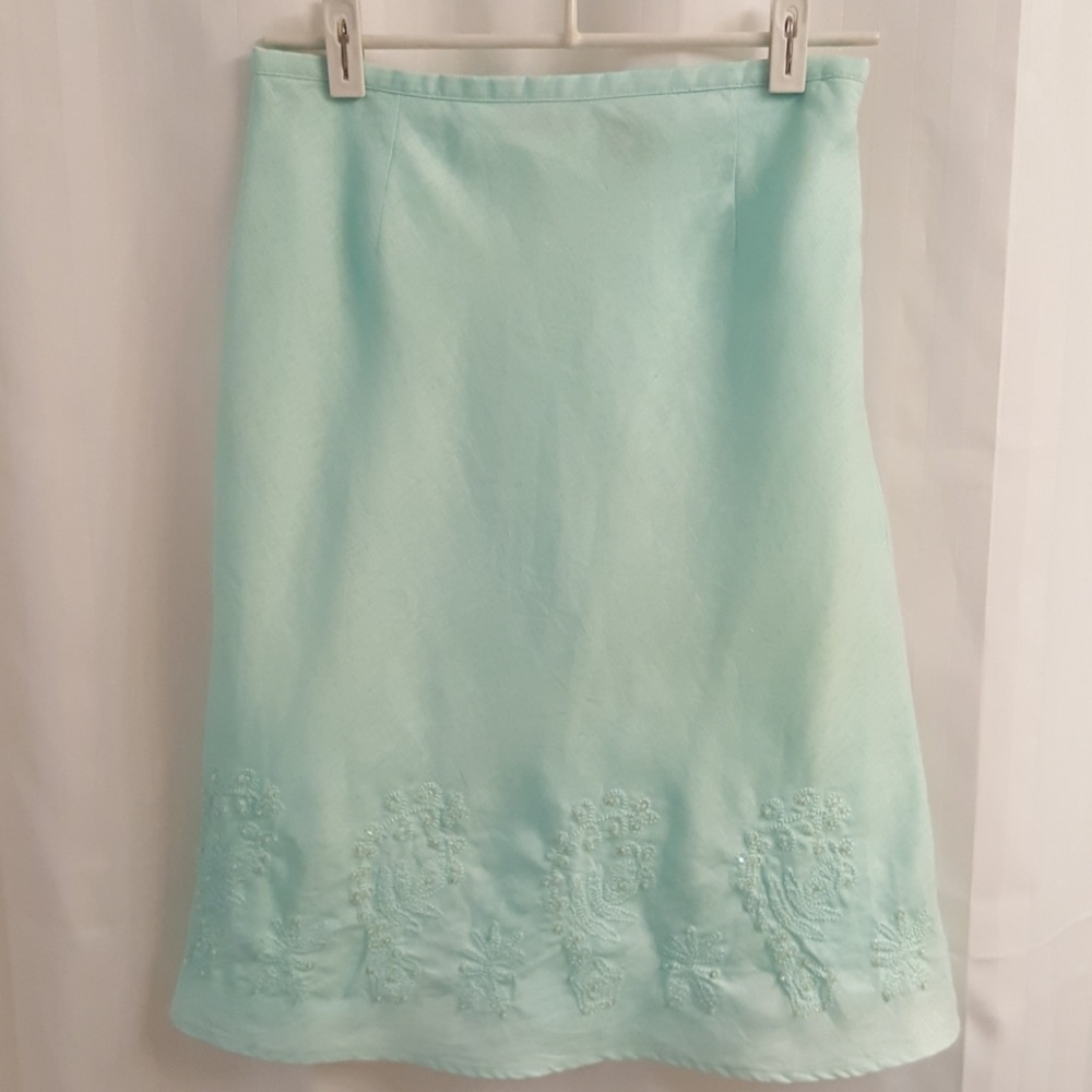 Autograph Linen Skirt